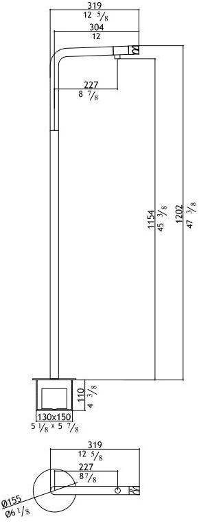 MGS Смеситель для умывальника из нержавеющей стали Penta sun-id-1412478 - Вид №1