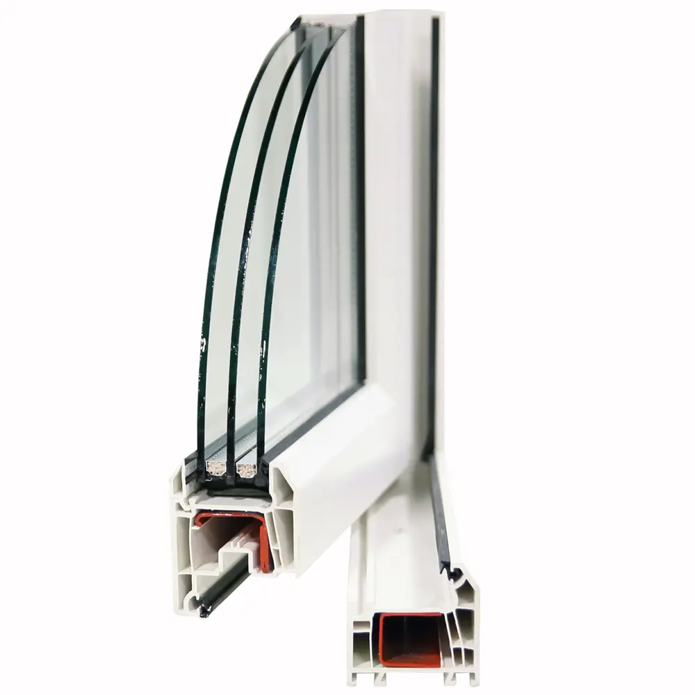 Окно пластиковое ПВХ Deceuninck одностворчатое 1270х600 мм (ВхШ) правое двухкамерный стеклопакет белый/белый STLM-2049441 - Вид №4