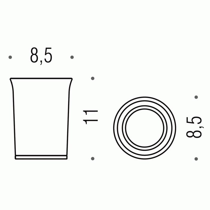 В2441 B2441 Стакан настольный COLOMBO LINK Colombo Design - Вид №2