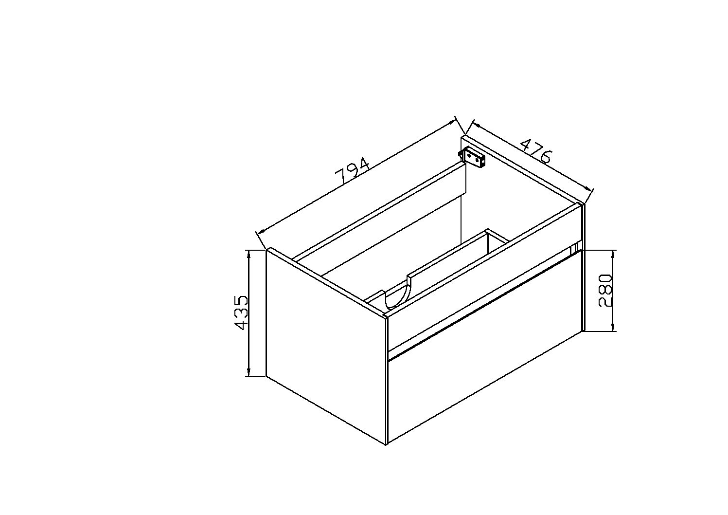 VMC-1C800CT База под раковину Vincea Chiara Santreyd - Вид №14