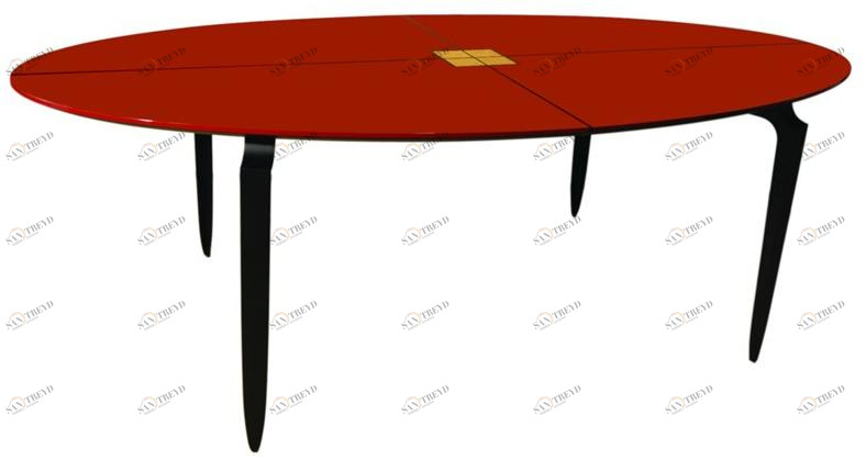 Garbarino Обеденный стол из лакированного дерева овальной формы Mesa Mesa el c 