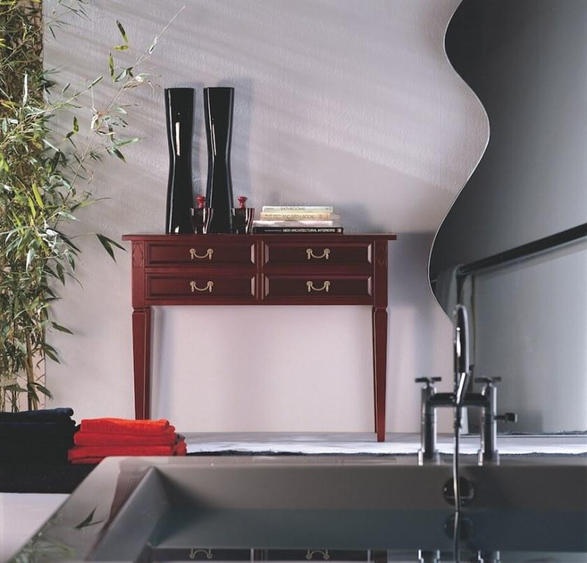 SELVA Прямоугольный консольный стол из вишневого дерева с ящиками Villa borghese 4370 - Вид №1