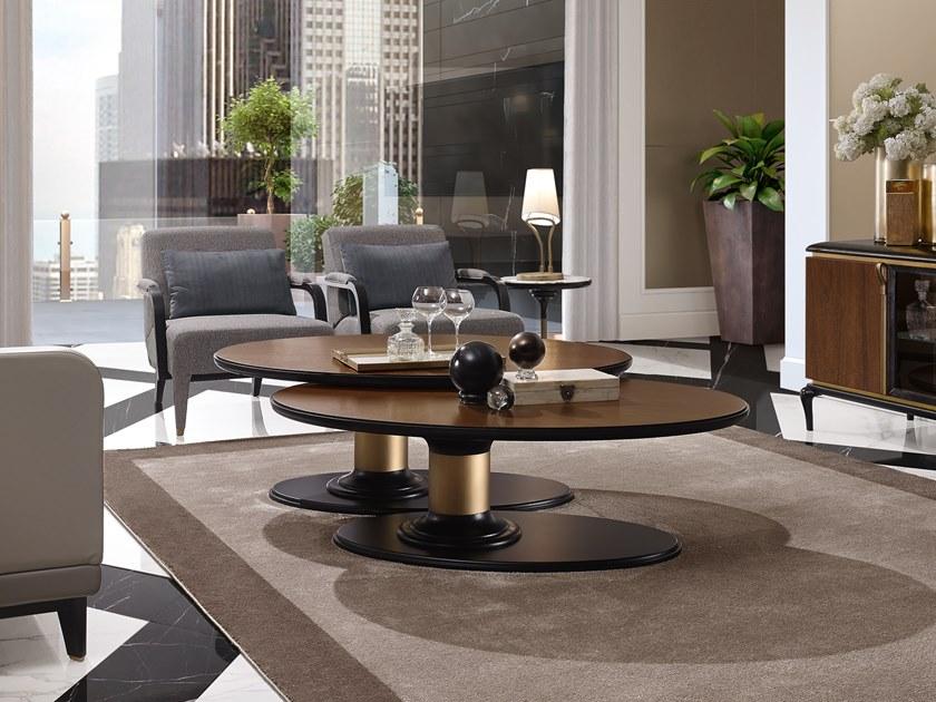 A.R. Arredamenti Овальный деревянный журнальный столик Dilan sun-id-1442617 - Вид №3