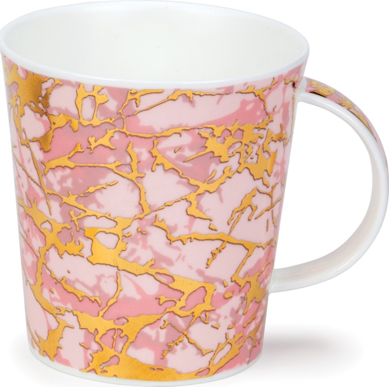 10637683 Dunoon Кружка Dunoon "Розовый мрамор.Кернгорм" 480мл Фарфор костяной 
