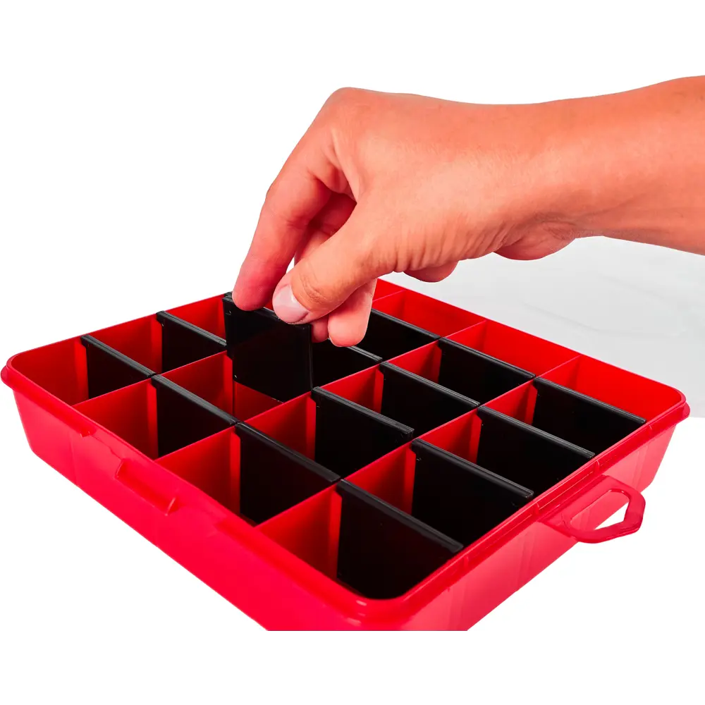 Органайзер Blocker Master-Comfort 8, 20x4.5x20 см, пластик, цвет красный Santreyd STLM-2096107 - Вид №5