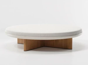 Kettal Круглый садовый пуф из ткани Cala #27340-00a-30