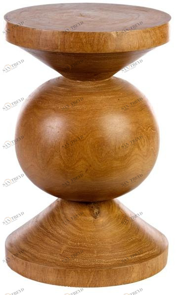 Pols Potten Низкий деревянный табурет  500-030-025 