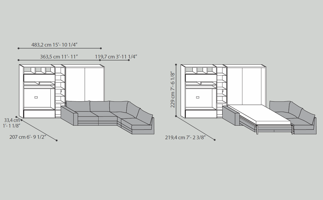 Композиция из модулей  TUMIDEI 256  - Вид №2