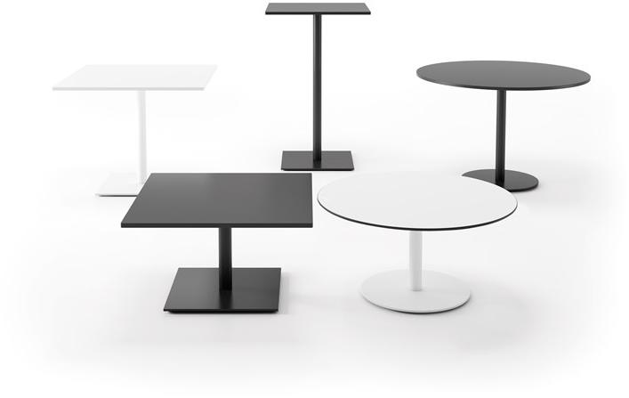 Viccarbe Низкий круглый журнальный столик из ламината Stan sun-id-1509743 - Вид №1