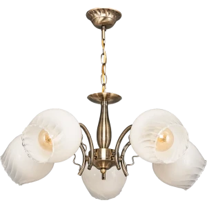 Люстра подвесная «Сезам» КС30069/5P, 5 ламп, 15 м², цвет белый/бронза