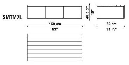 Maxalto Прямоугольный журнальный столик из стали и дерева Lithos sun-id-1419165 - Вид №7