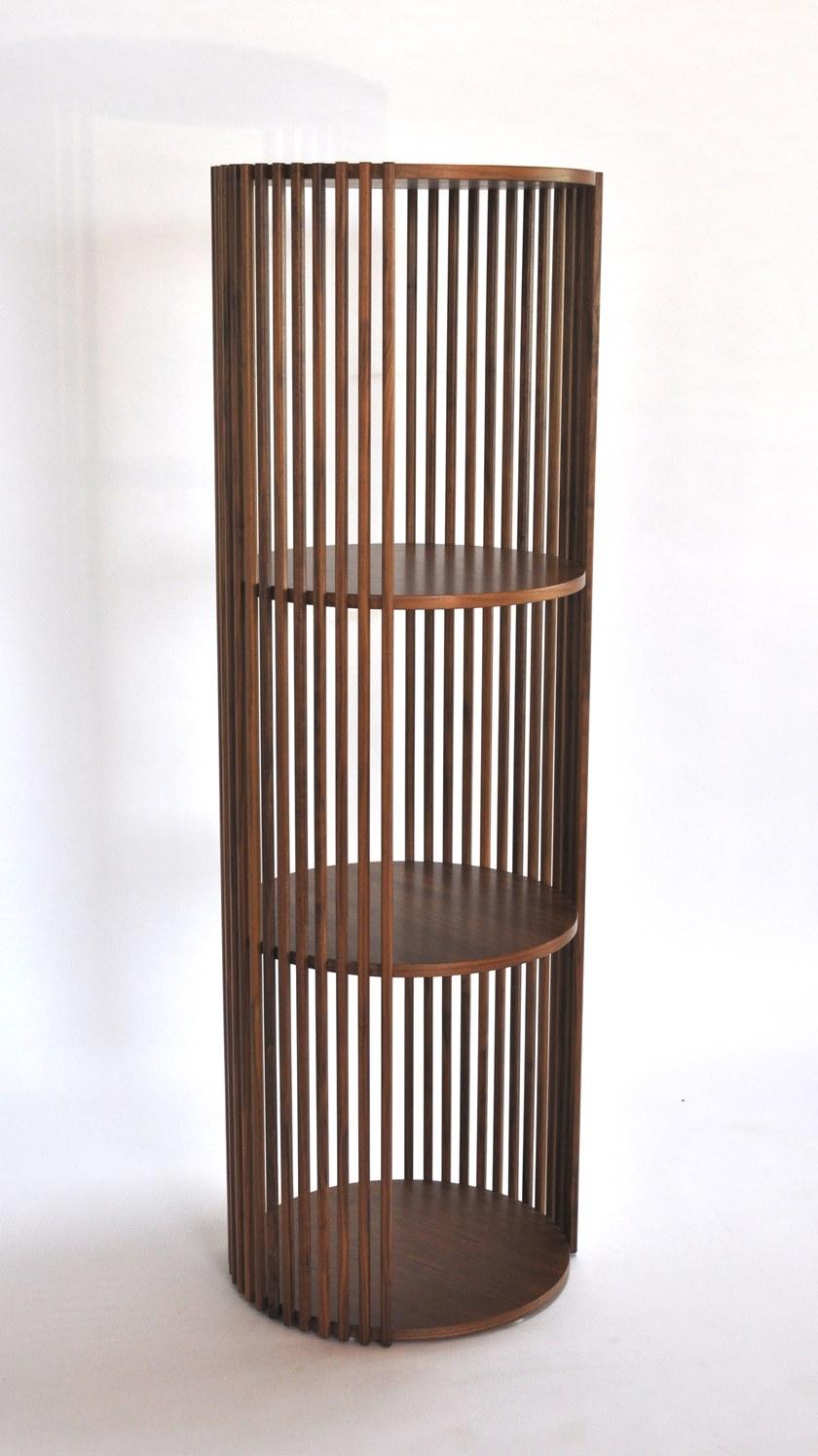 Medulum Открытый книжный шкаф из ореха Palafitte Pal.160  - Вид №1