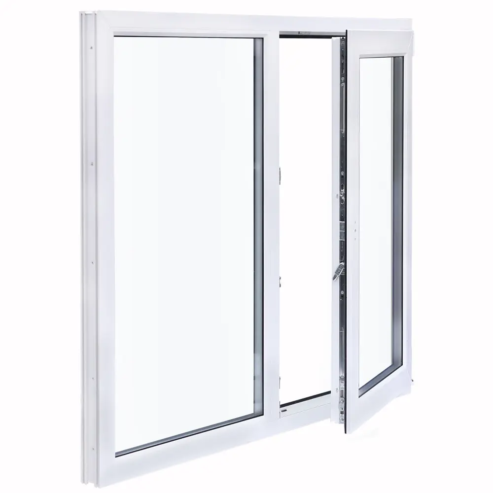 Окно пластиковое ПВХ Deceuninck двустворчатое 1200x1200 мм (ВхШ) двухкамерный стеклопакет белый 18623548 STLM-2122405  - Вид №4