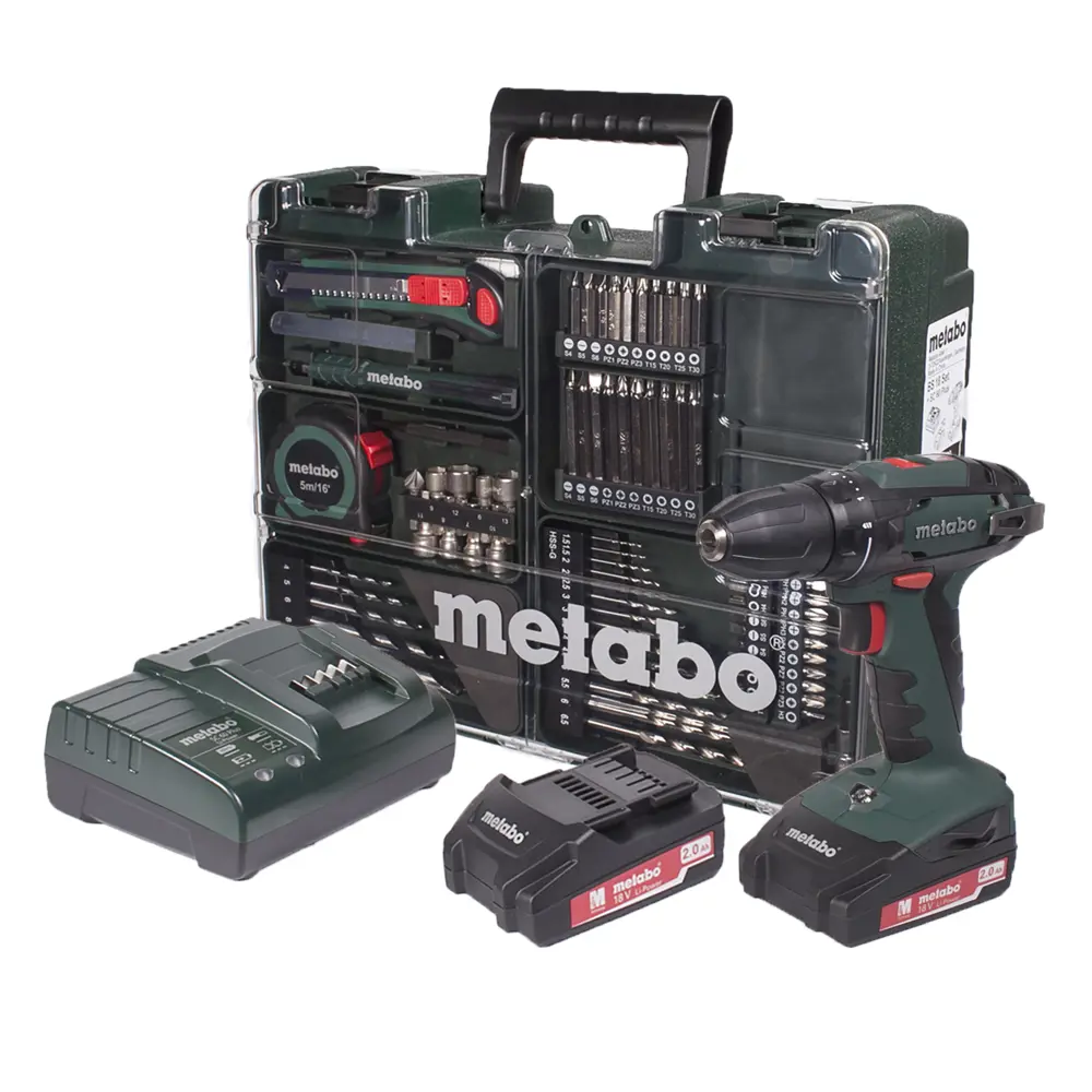 Шуруповерт Metabo BS 18, Li-ion 18 В, 2 Ач STLM-2054565 - Вид №3