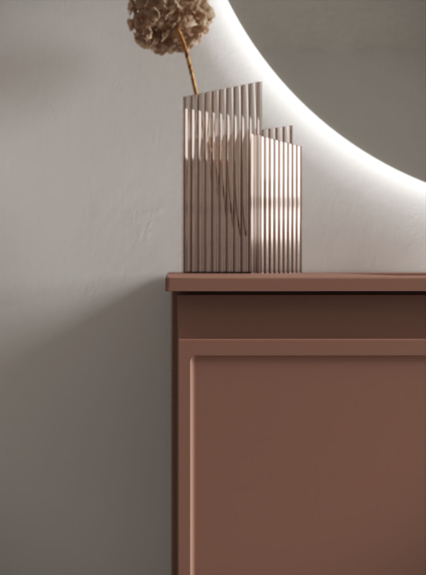 Подвесной шкаф для умывальника со встроенной раковиной Arbi Arredobagno декор ARCH-00040595 - Вид №1