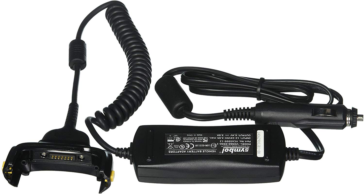 VCA5500-01R Mc55/mc65 auto charge cable, 12/24 volt (cigarette lighter adapter) Zebra Santreyd 