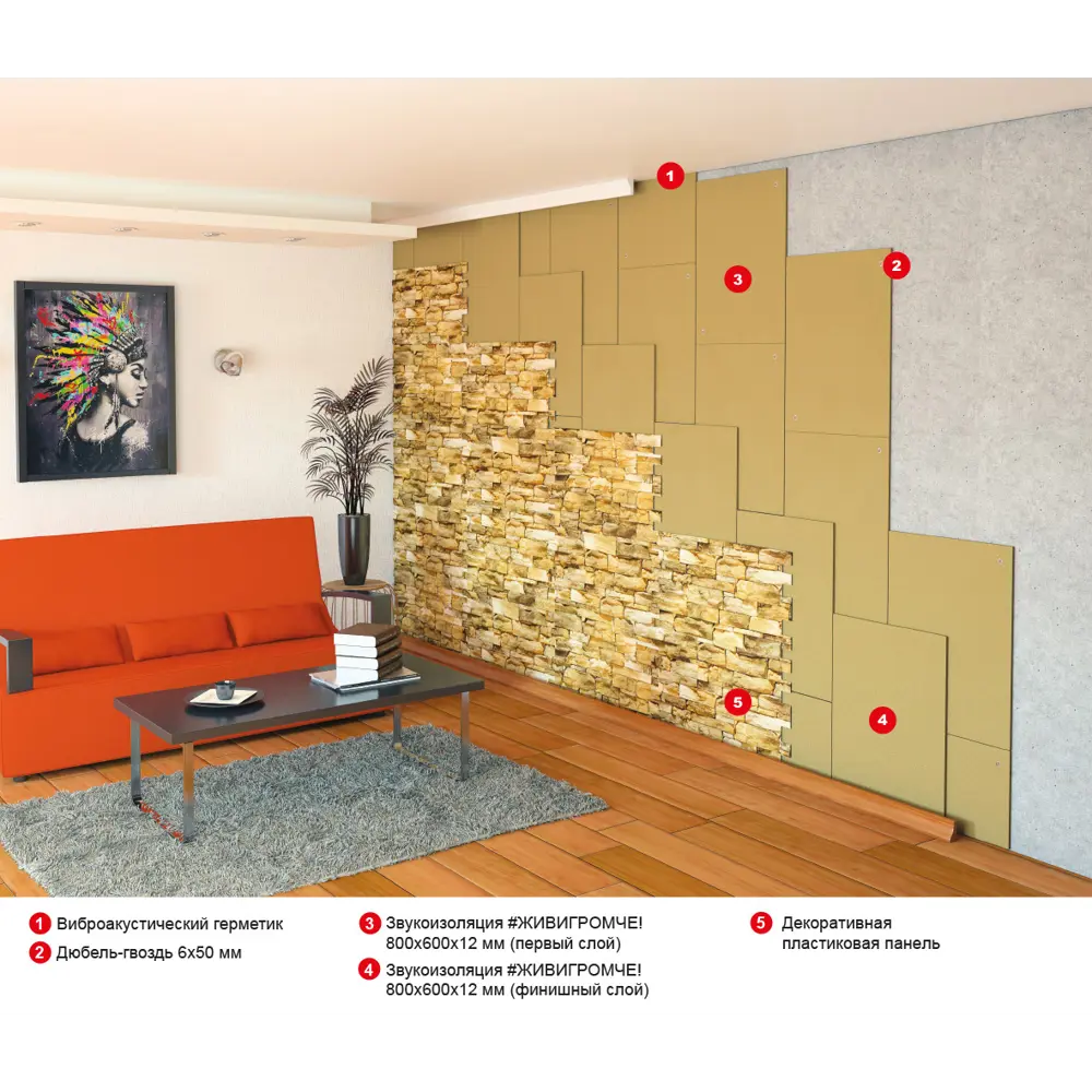 Хвойная звукоизоляция ЖивиГромче! 12 мм 3.84 м² STEICO STLM-2140526 - Вид №11