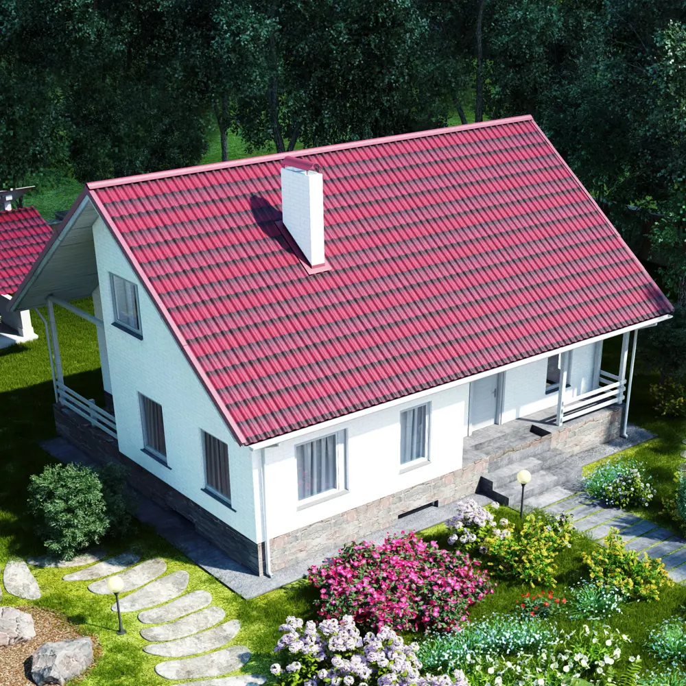 Черепица Ондулин DIY 3x820х1950 мм красный ONDULINE STLM-2032763 - Вид №7