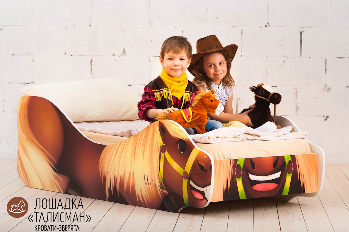 Детская кровать "Лошадка Талисман" БЕЛЬМАРКО  326773 Коричневый Santreyd  - Вид №3