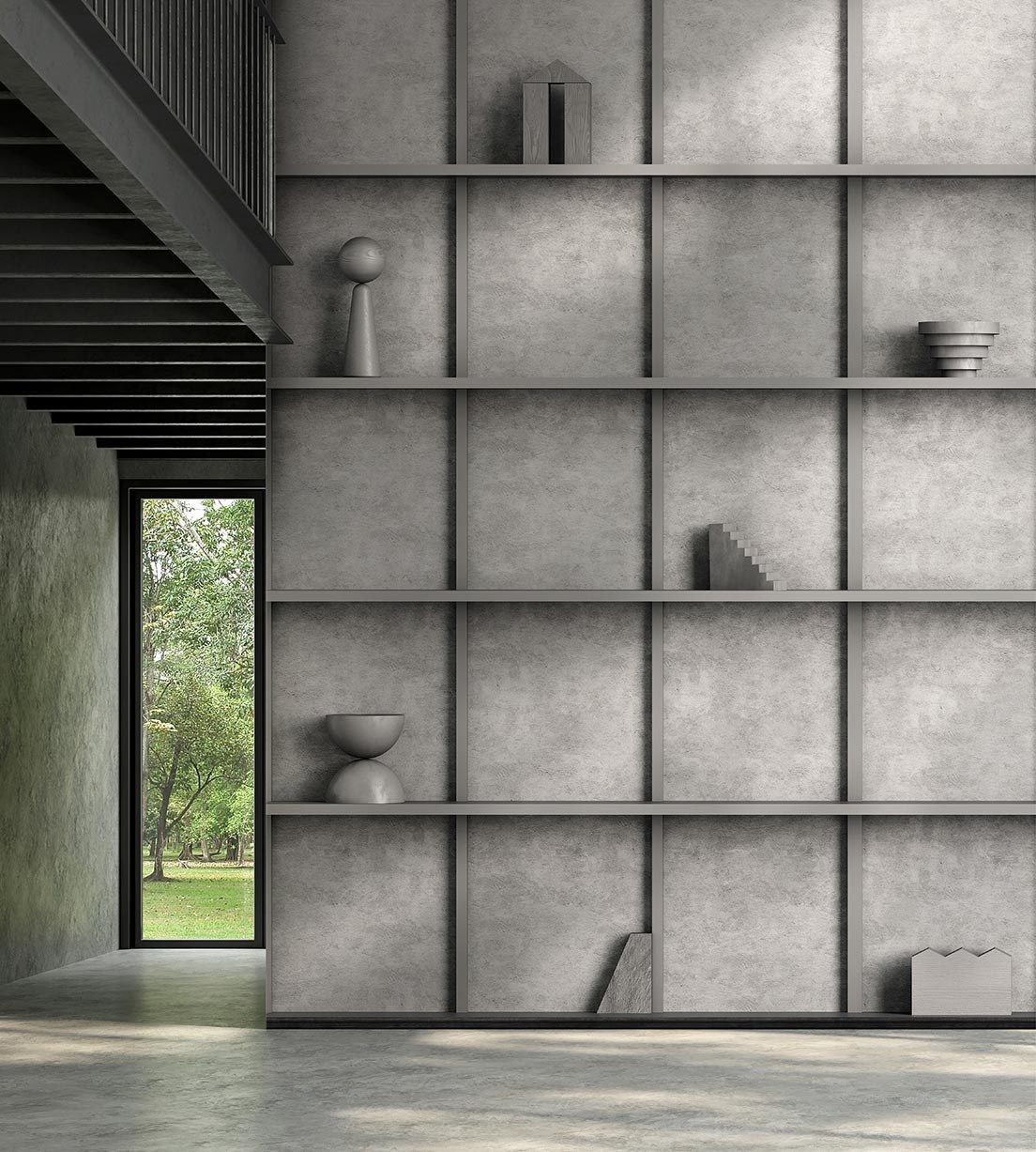 Carta da parati moderna, PVC free, eco-friendly, lavabile WallPepper Moderna-DATE ARCH-00065114 - Вид №1