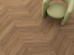 Синтетический паркет с эффектом венгерской елочки