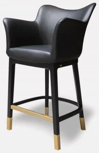 MORADA Высокий кожаный табурет со спинкой Jenn Jenn bsl