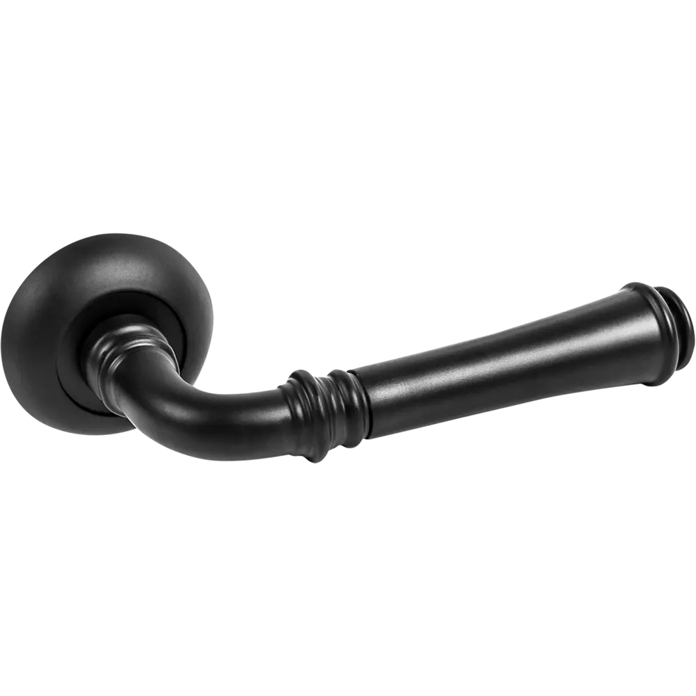 Ручка дверная на розетке Serenity RM BL24, цвет чёрный FUARO STLM-2095136