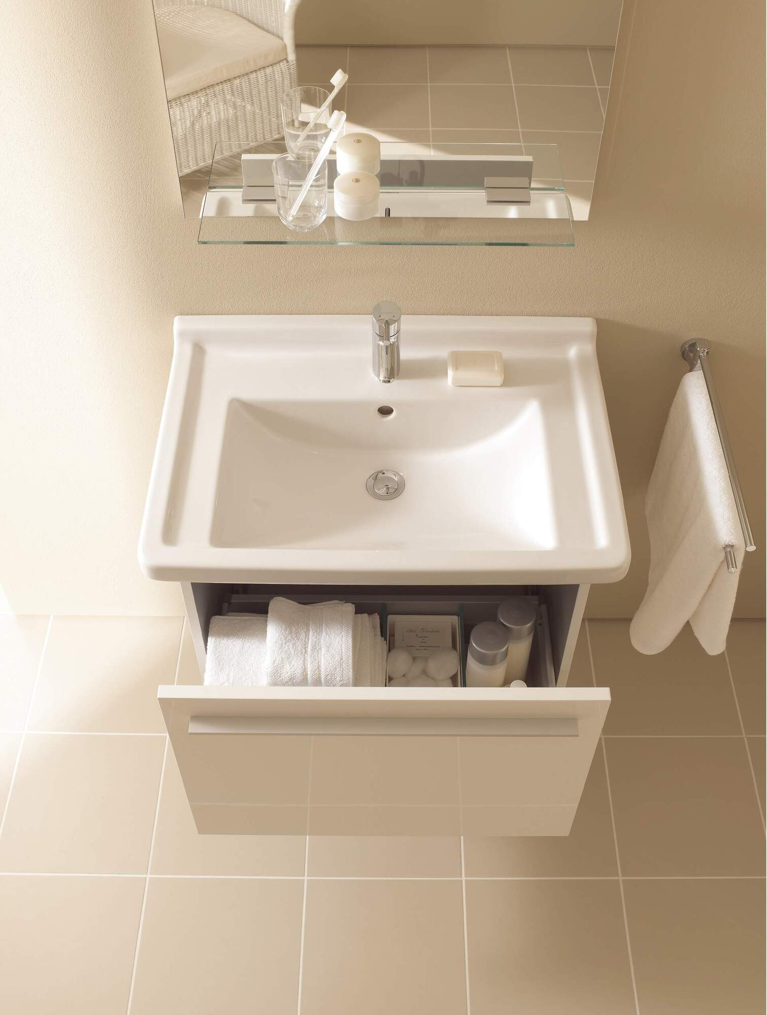 XL605601818 Тумбочка подвесная X-Large #XL6056 600 x 468 мм Белый матовый, декор Duravit - Вид №4
