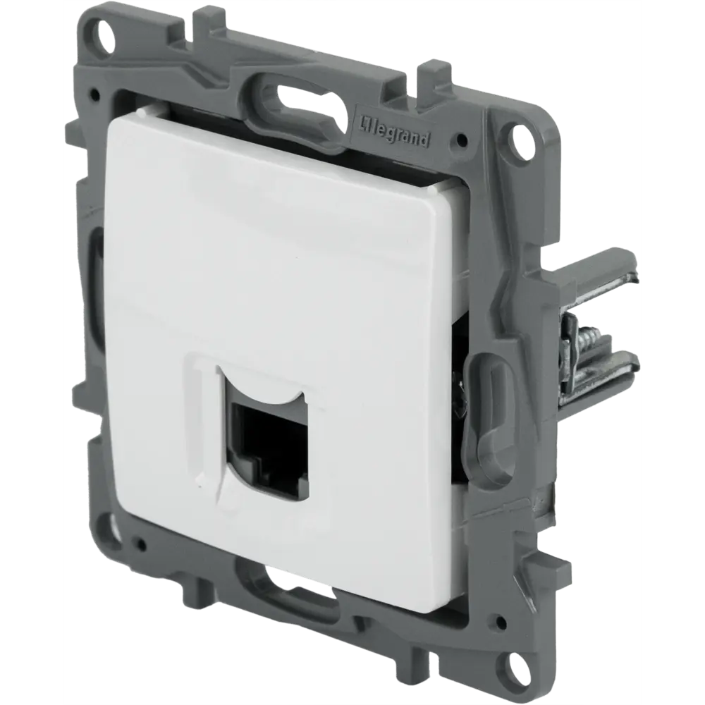 Розетка компьютерная RJ45 категория 6 UTP Legrand Etika цвет белый STLM-2140301 - Вид №1