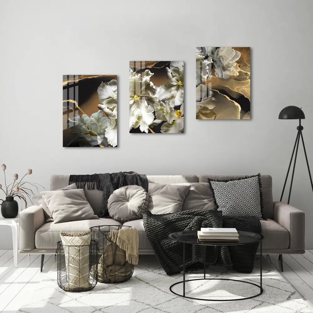 Картина на стекле Белые ирисы 1 60x80 см 85283010 STLM-2112783 ARTABOSKO  - Вид №4