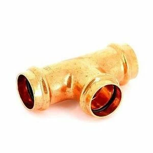 Тройник пресс 42x35x35 медный IBP