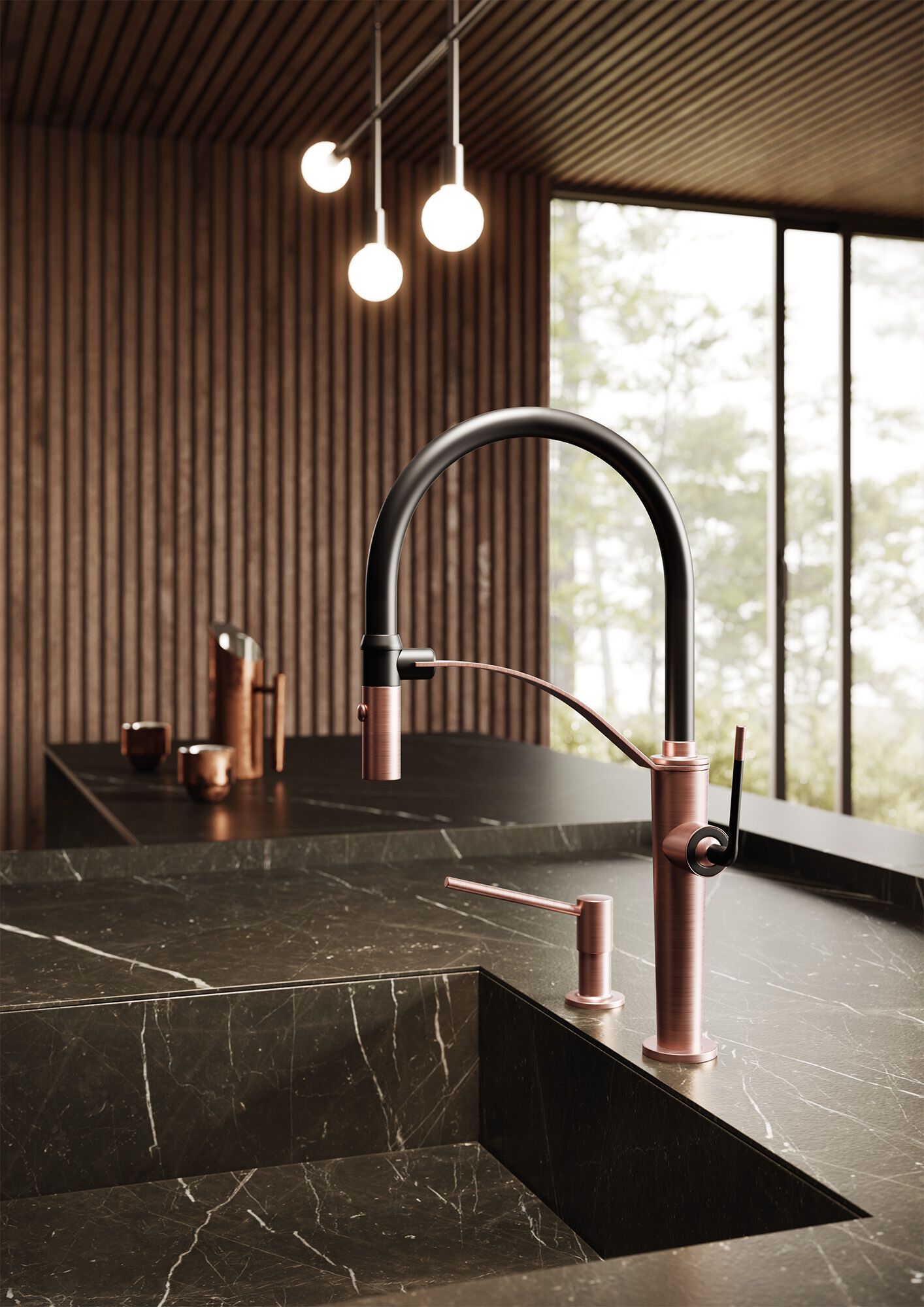 Смеситель для кухни с поворотным изливом Newform O'RAMA KITCHEN ARCH-00089632 - Вид №1