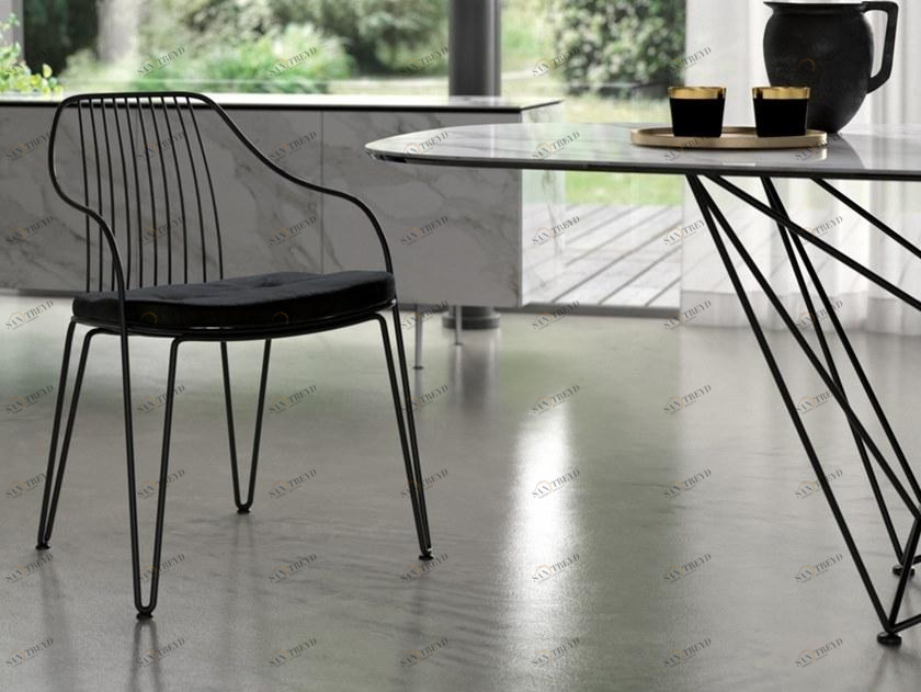 Ozzio Italia Металлический стул с подлокотниками  S020 