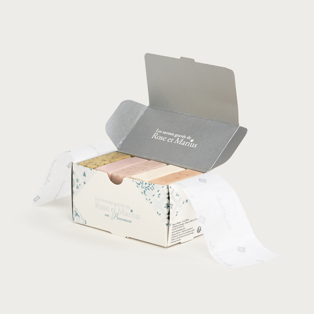 SV-BOX5 Набор мыло натуральное ароматизированное 35 гр * 5 шт Rose&Marius Santreyd 