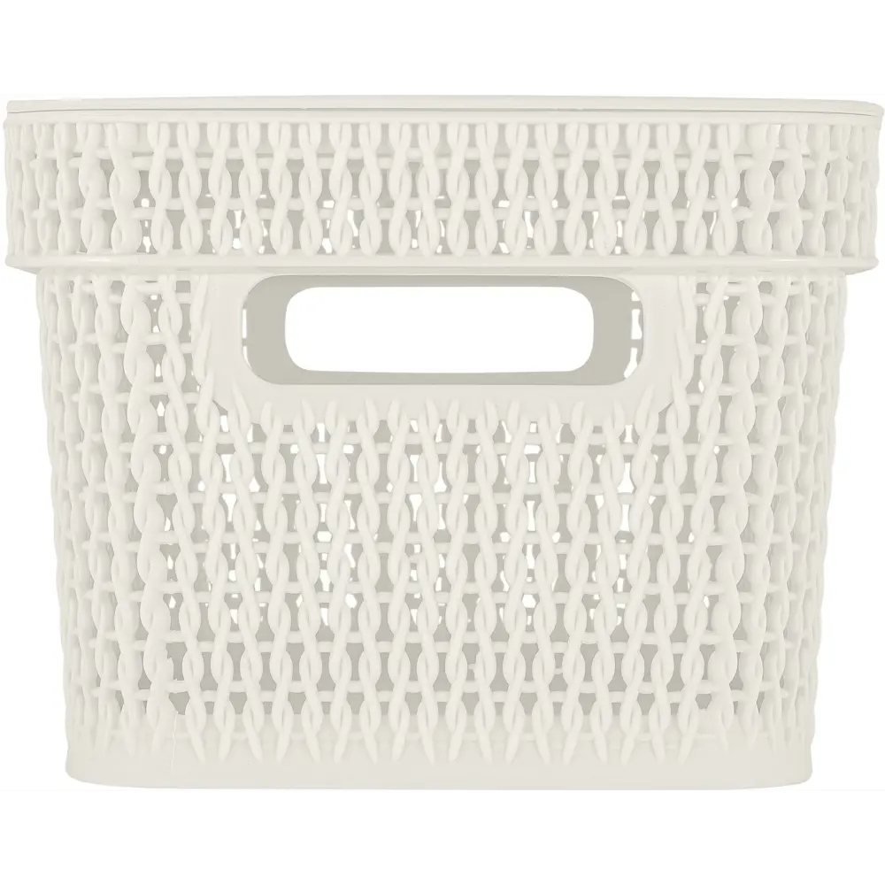 Корзина для хранения Плес 5л прямоугольная цвет белый Santreyd STLM-2108014 - Вид №2