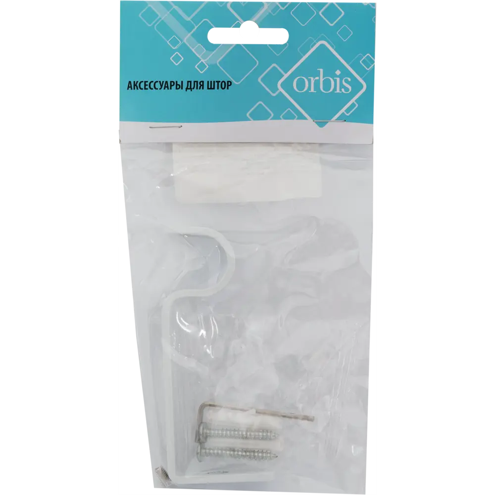 Держатель однорядный простой Orbis, металл, цвет белый STLM-2094222 - Вид №3