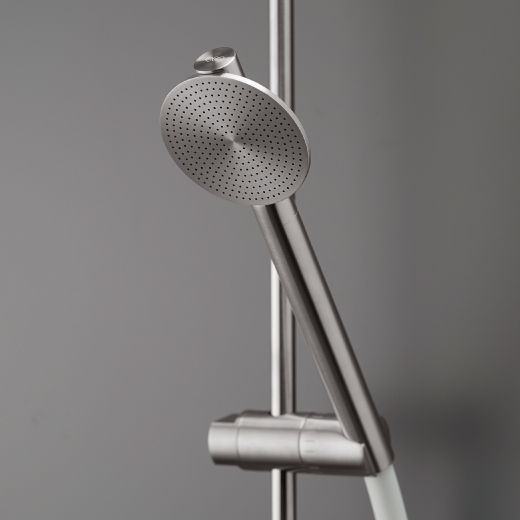 Душ слайд-бар с подключением к водопроводу и цилиндрическим держателем для ручного душа диаметром 18 мм  FRE215 CEADESIGN  - Вид №2