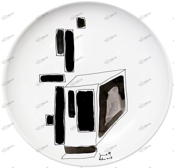 Kiasmo Керамическая тарелка Variation K+mv1