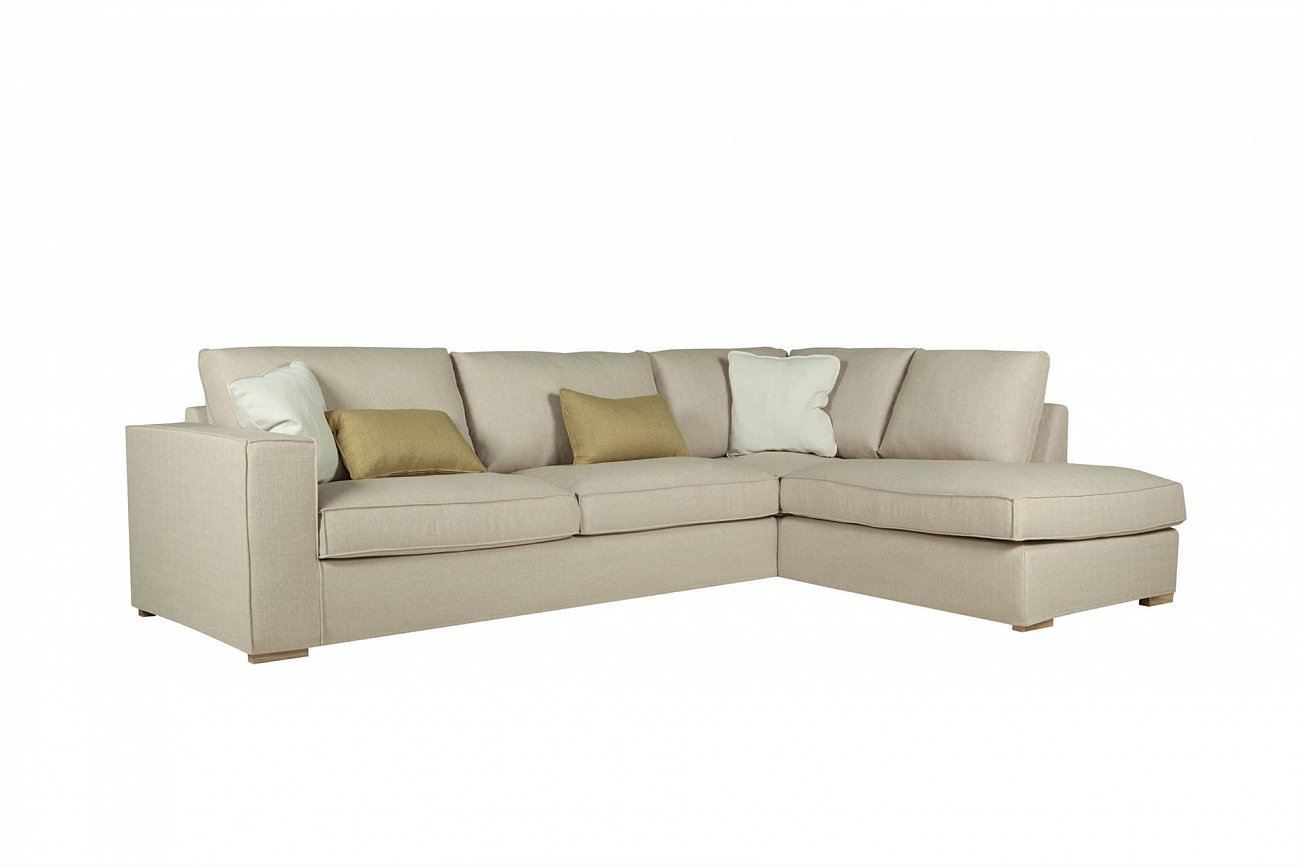 Диван трехместный угловой бежевый Abbe SITS ДИЗАЙНЕРСКИЕ, ABBE 191847 Серый  - Вид №5