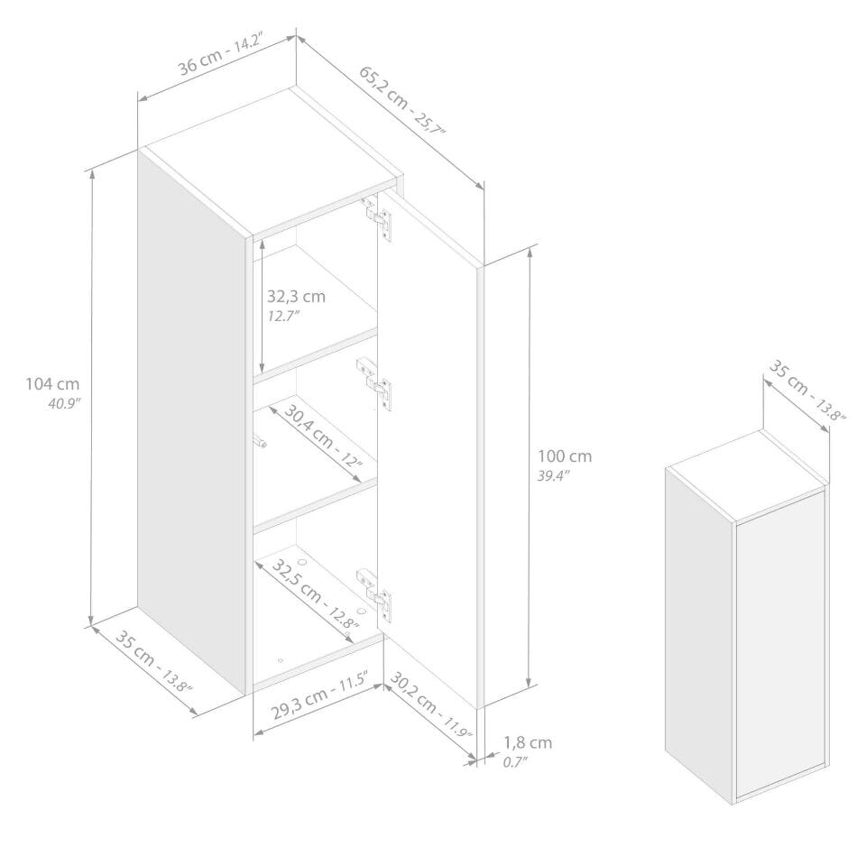Модульная оборудованная стена установленная стеной в меламинированном Mobili Fiver IACOPO ARCH-00070420 - Вид №94