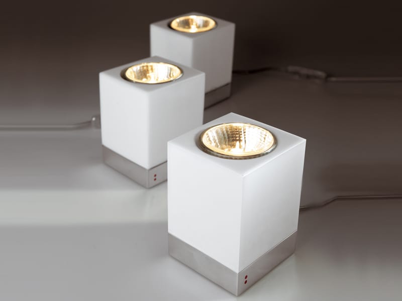 Стеклянная настольная лампа Fabbian Cubetto ARCH-00067940 - Вид №3