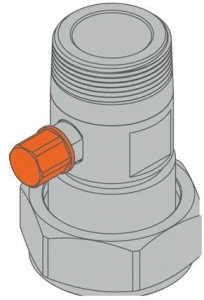 TECO Фитинг с оранжевым острием версия f / накидная гайка G2 punto arancio