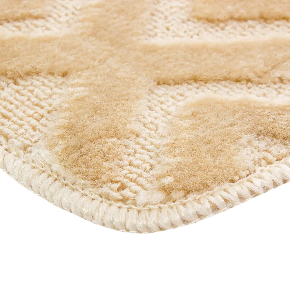 Набор ковриков «Геометрия» цвет бежевый АКВАЛИНИЯ STLM-2200722 - Вид №2