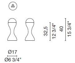 Cappellini Ваза из белой керамики  Po_9369  - Вид №8