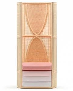 Bottega Intreccio Кресло плетеное с высокой спинкой  P001