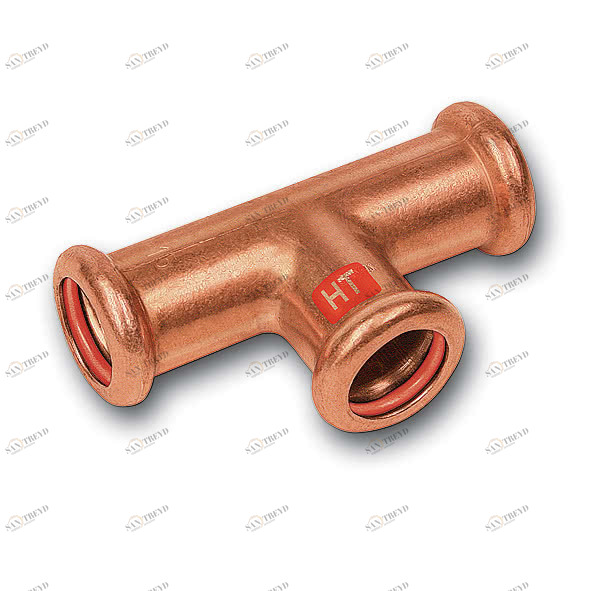 112130222822 SANHA 12130 пресс-фитинг солн.,медь, тройник ВПр 22x28x22 мм 