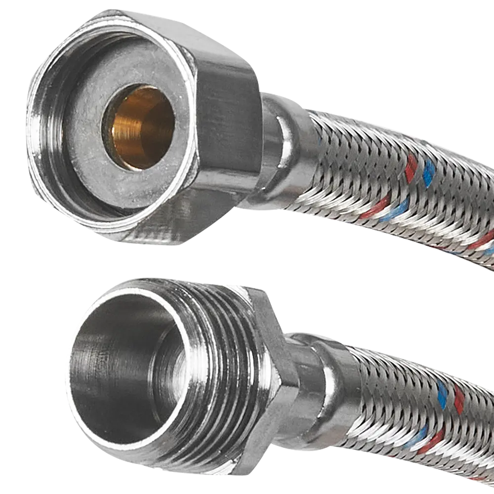 Гибкая подводка для воды Aquabeam 1/2"x1/2" гайка - штуцер 200 см STLM-2043867 - Вид №1