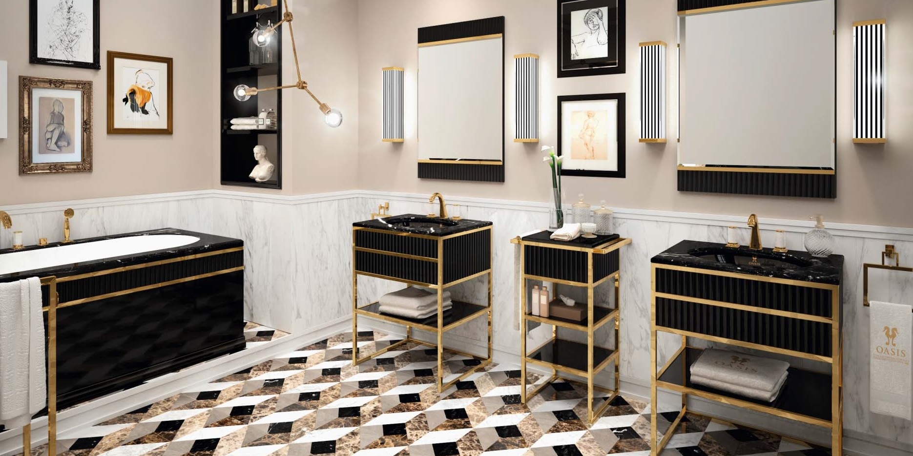 Мебель для ванной Аcademy A1 OASIS BATHROOM Luxury Academy АCADEMYA1 - Вид №1