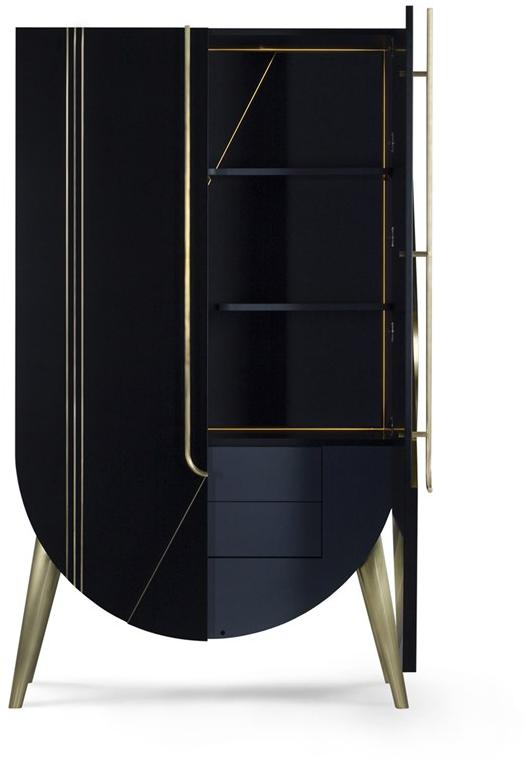 Greenapple Буфет из лакированного дерева со встроенной подсветкой Perfect raw G702229  - Вид №1