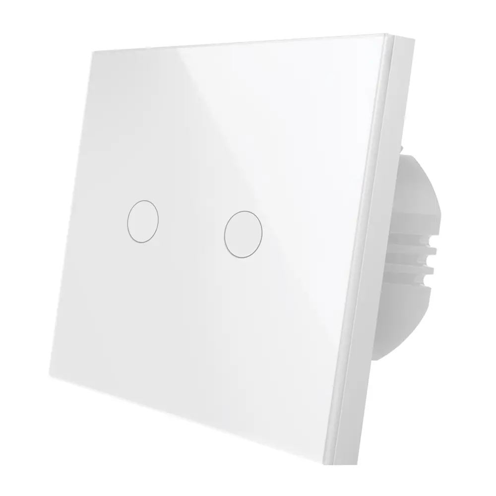 Выключатель сенсорный встраиваемый Rubetek RE-3317 2 клавиши, цвет белый STLM-2051761 - Вид №1